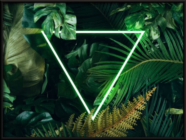 Poster Triangle en vert – Image 2