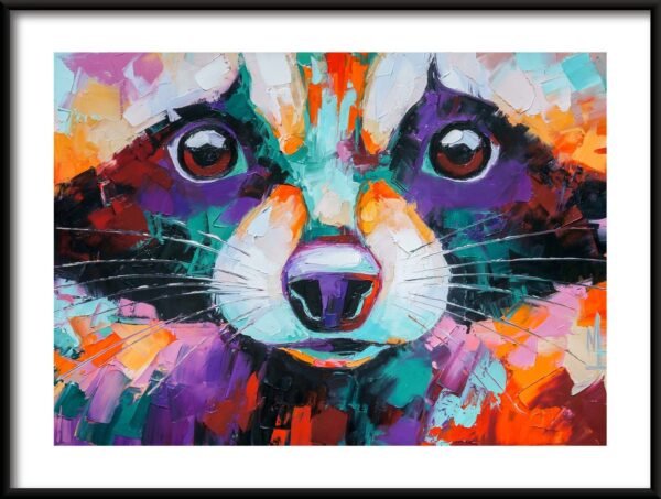 Chien coloré Poster