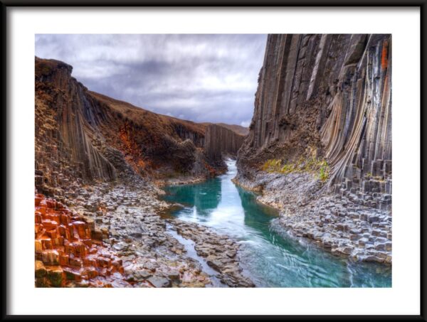 Canyon de basalte Poster