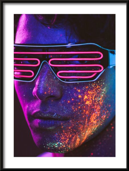 Lunettes au néon Poster – Image 3