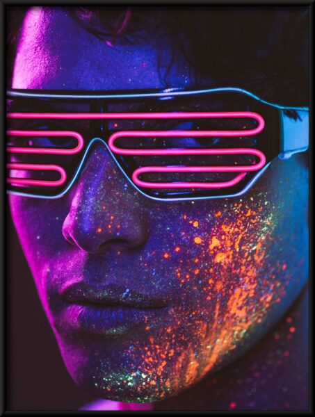 Lunettes au néon Poster – Image 4