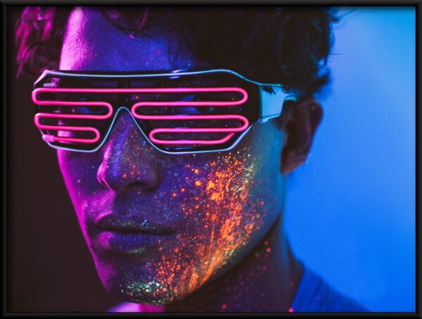 Lunettes au néon Poster – Image 2