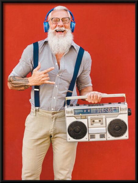 Barbu avec Radio Poster – Image 4
