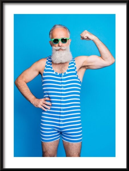 Affiche homme fort bleu – Image 3
