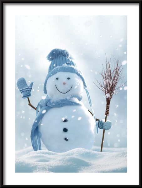 Salutations de bonhomme de neige Poster – Image 3