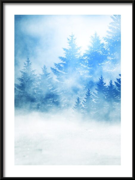 Affiche Sapins de Noël dans la neige – Image 3