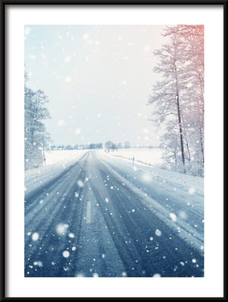 Neige sur la route Poster – Image 3
