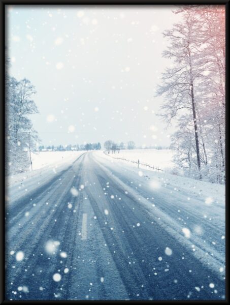 Neige sur la route Poster – Image 4