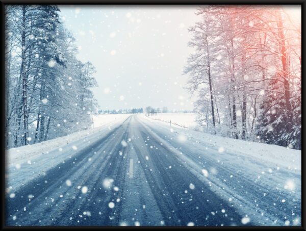 Neige sur la route Poster – Image 2