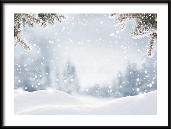 Affiche de paysage d'hiver