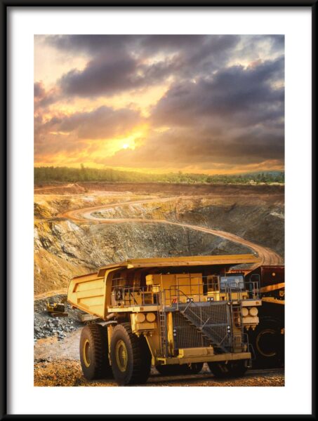 Affiche Volvo dans une mine – Image 3