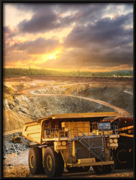 Affiche Volvo dans une mine – Image 4