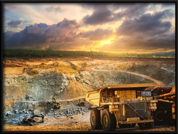 Affiche Volvo dans une mine – Image 2