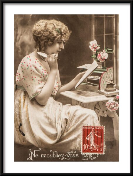 Carte postale française Poster