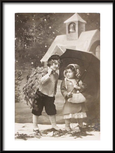 Affiche d'enfants d'hiver
