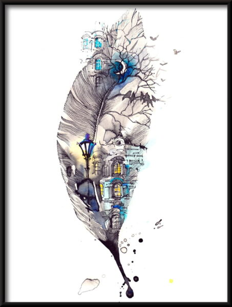 Affiche grande plume – Image 2
