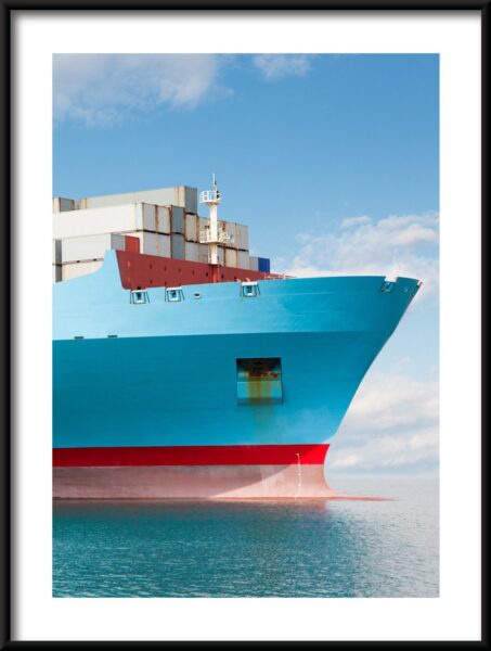 Navire de transport bleu Poster – Image 3