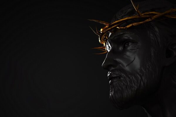 Peinture murale Le regard du Christ