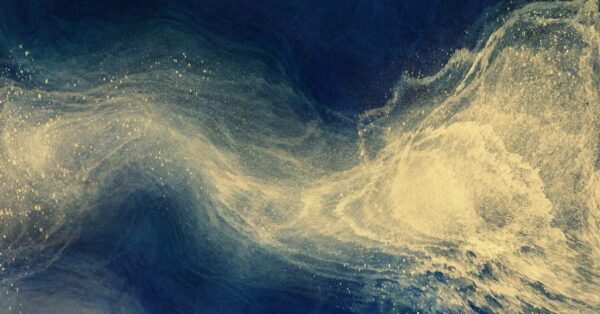 Peinture murale Poussière d'or