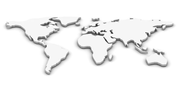 Peinture murale Carte du monde