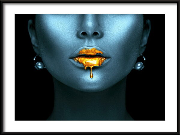 Or bleu Poster