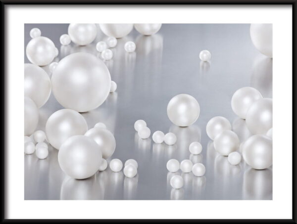 Affiche d'orbes de perles