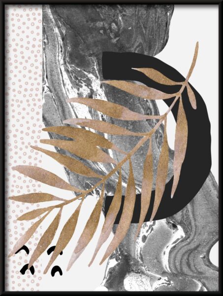 Affiche Feuille en points – Image 4