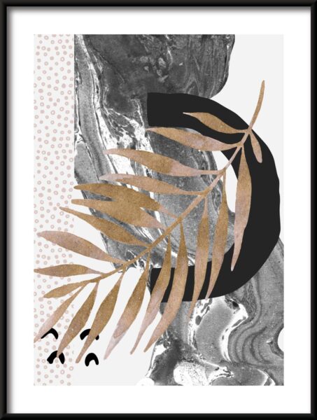 Affiche Feuille en points – Image 3
