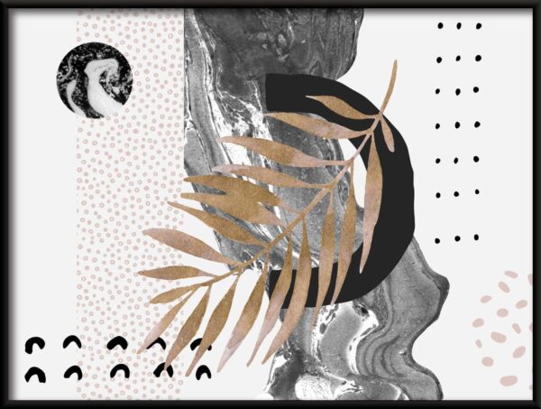 Affiche Feuille en points – Image 2