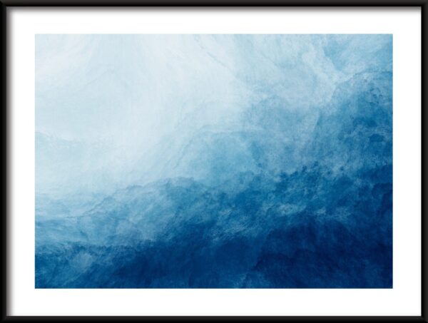 Nuances de bleu affiche