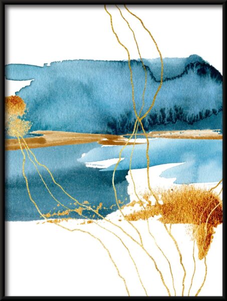 Or dans le bleu Poster – Image 4