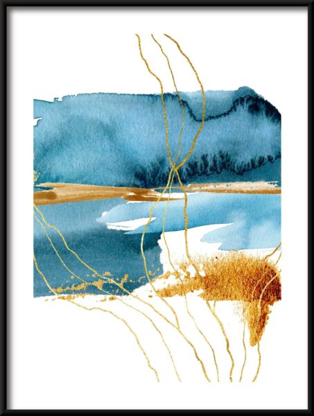 Or dans le bleu Poster – Image 3