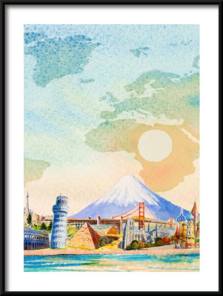 Affiche autour du monde – Image 3