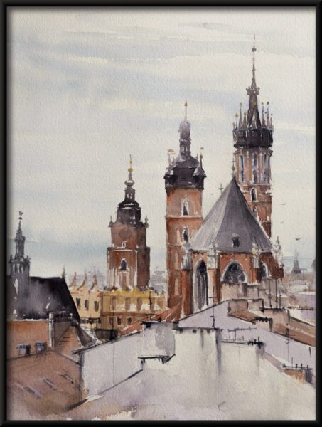 Affiche Les toits de Cracovie – Image 4