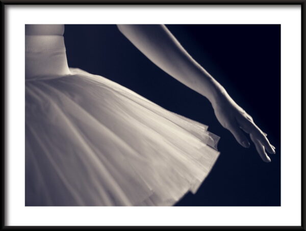 Affiche ballerine blanche
