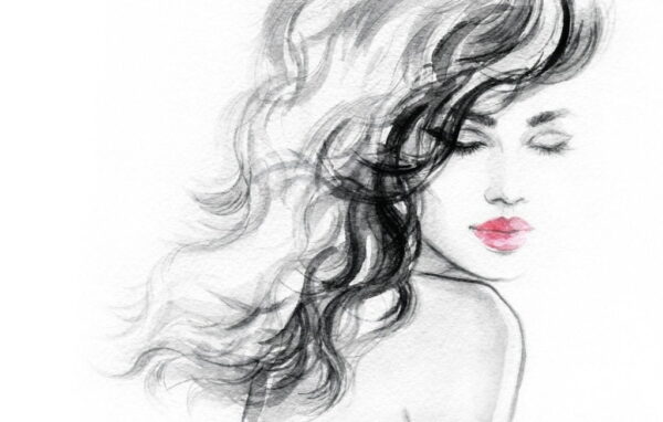Peinture murale Cheveux longs