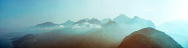 Poster XXL Montagnes bleues