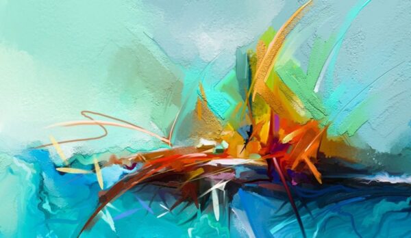 Peinture murale Araignée colorée