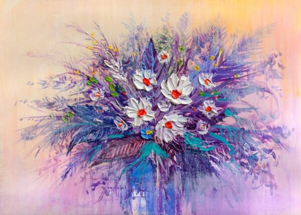 Peinture murale Fleurs dans un vase