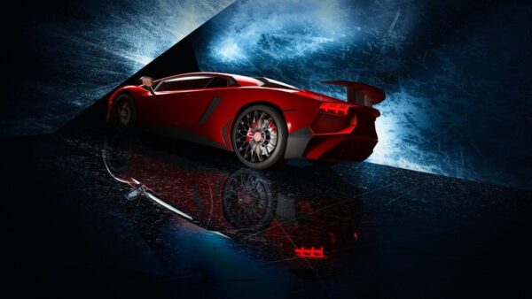 Peinture murale Sport rouge