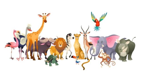 Peinture murale Animaux sauvages