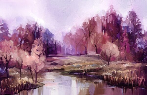 Sticker mural Arbres d'automne