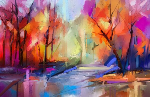 Peinture murale Couleurs d'automne