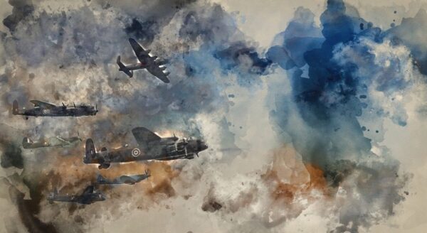 Peinture murale Avions de guerre