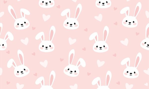 Poster XXL Lapins blancs