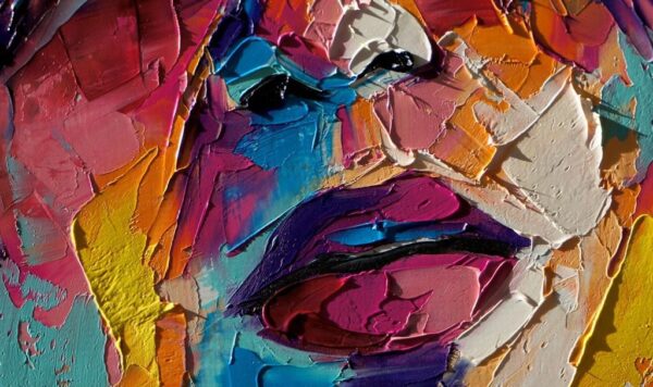 Peinture murale Couleurs du visage