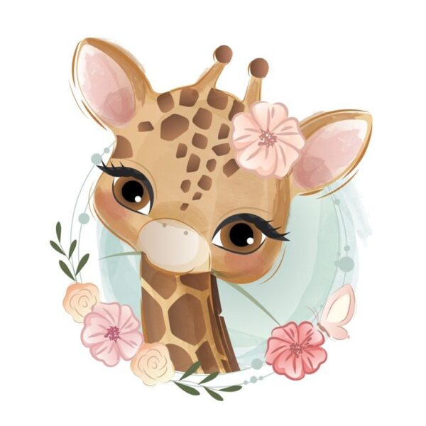 Poster XXL Petite girafe