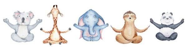 Poster XXL Animal Yoga