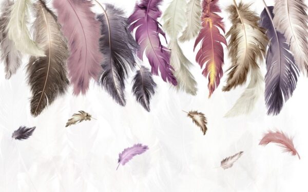 Sticker mural Chute de plumes