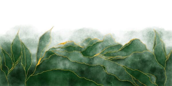 Peinture murale Paillettes vertes